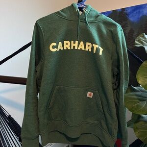 Comfy Large Forest Green Carhartt Hoodie